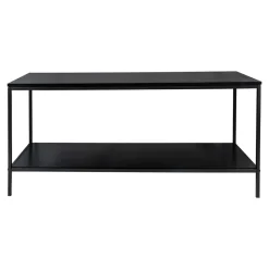 House Nordic Tv-Meubel Zwart - Metaal & Melamine - Kast Vita