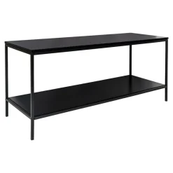 House Nordic Tv-Meubel Zwart - Metaal & Melamine - Kast Vita