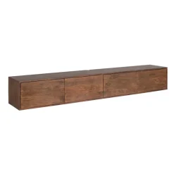 StarFurn Tv-meubel Zwevend Bruin Hout - 240x35x30cm - Vision Best
