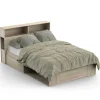 CBA Tweepersoonsbed Maksim - 140x190/200cm - met opbergruimte - eikdecor Outlet