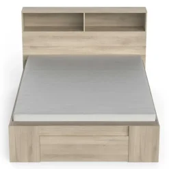 CBA Tweepersoonsbed Maksim - 140x190/200cm - met opbergruimte - eikdecor Outlet