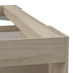 CBA Tweepersoonsbed Maksim - 140x190/200cm - met opbergruimte - eikdecor Outlet