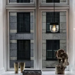 Leen Bakker Umage Acorn lampenkap zwart met brass - Ø 14 cm Sale