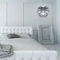 Leen Bakker Umage Silvia Medium lampenkap brushed steel - Ø 50 cm