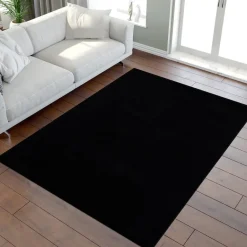 Muratap Uni Effen Laagpolig Vloerkleed Modern Zwart - 200x290 CM