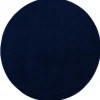 Muratap Uni Rond Effen Laagpolig Vloerkleed Modern Donker Blauw Navy - 120 CM ROND Discount