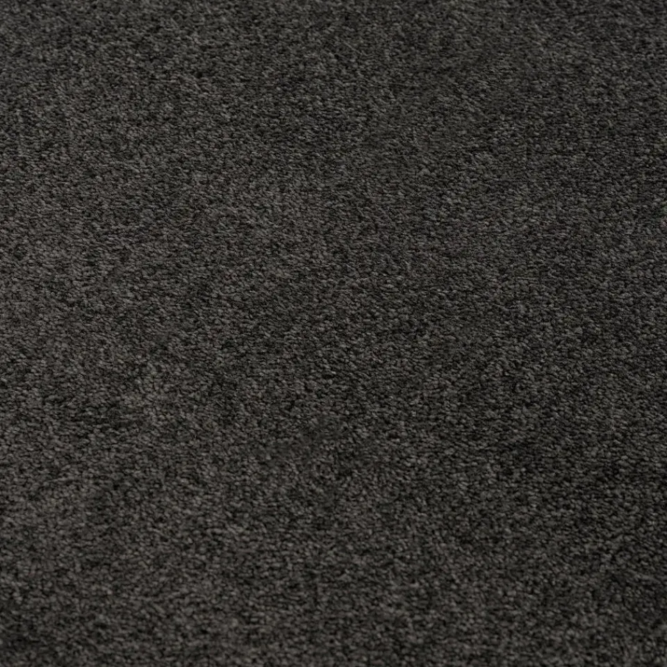 Muratap Uni Rond Effen Laagpolig Vloerkleed Modern Donker Grijs - 300 CM ROND Sale