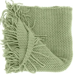 Unique Living - Plaid Kos Tea Green - 127x152cm Online