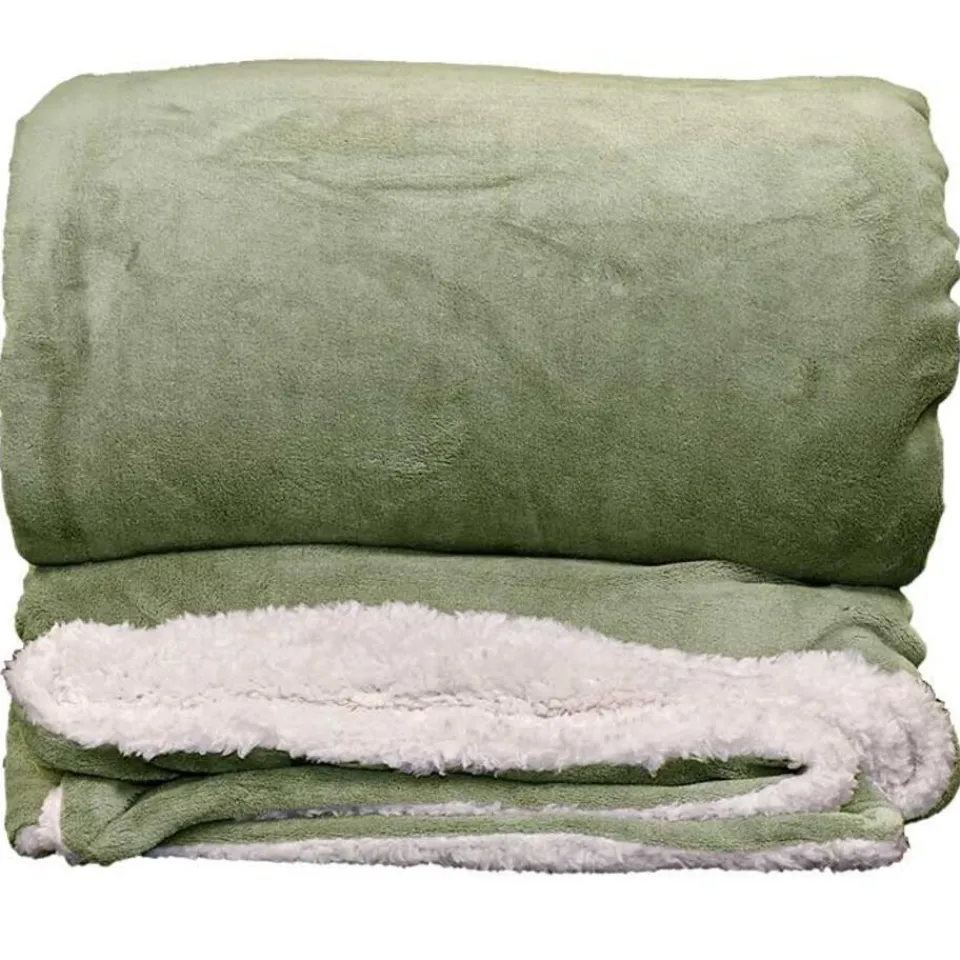 Unique Living - Plaid Lars Tea Green -220x240cm Hot