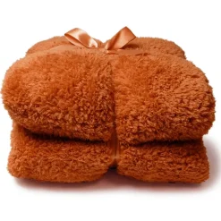 Unique Living - Plaid Teddy 150x200cm - Orange Flame Discount