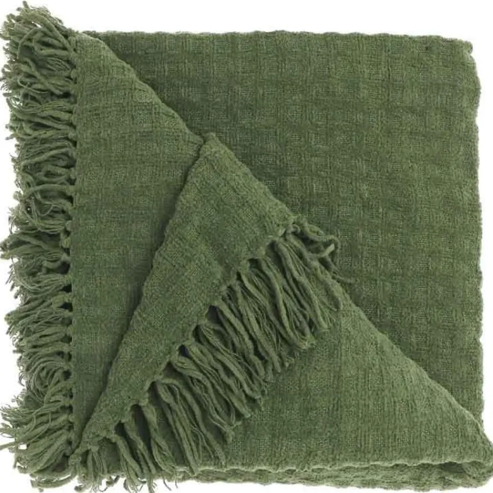Unique Living - Plaid Verlin Winter Green -130x180cm Online