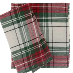 Unique Living - Servet Xmas Tartan - 40x40cm - White Best