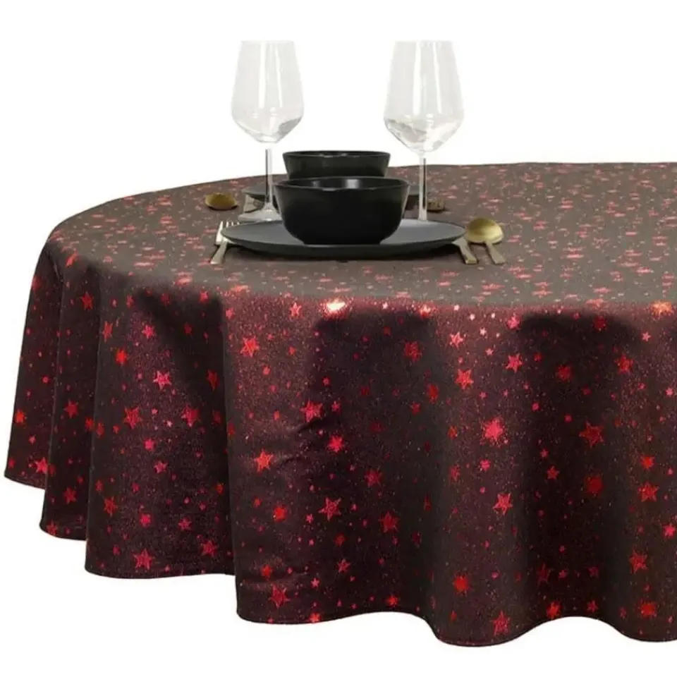 Unique Living - Tafelkleed Quin - 170cm - Rood Clearance