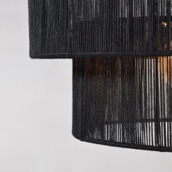 Urban Interiors - Plafondlamp - Diro zwart Jute - Ø45 Clearance