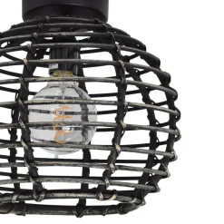 Urban Interiors - Plafondlamp - Bamboe Zwart - Ø30