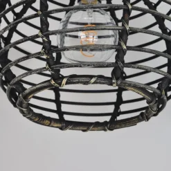 Urban Interiors - Plafondlamp - Bamboe Zwart - Ø30