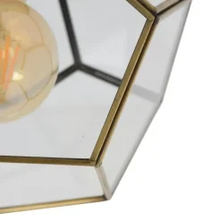 Urban Interiors plafondlamp Geo - 1 lichts - 20 x20 cm - messing Online