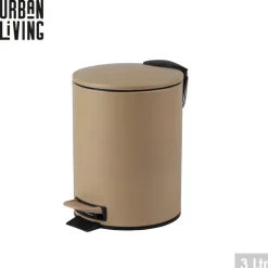 Urban Living Pedaalemmer Toulon - beige - 3L - metaal Clearance