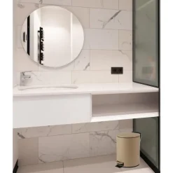 Urban Living Pedaalemmer Toulon - beige - 3L - metaal Clearance