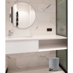 Urban Living Pedaalemmer Toulon - betongrijs - 5L - metaal New