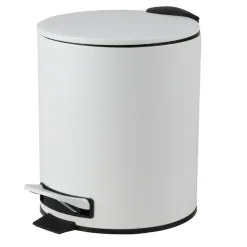 Urban Living Pedaalemmer Toulon - ivoor wit - 5L - metaal Discount