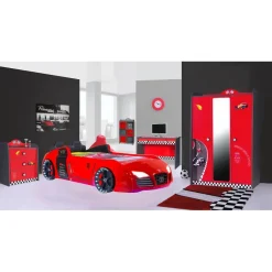 Leen Bakker V Power kledingkast auto Rood