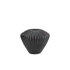 Light & Living Vaas Cacti - Zwart - Ø55cm Outlet