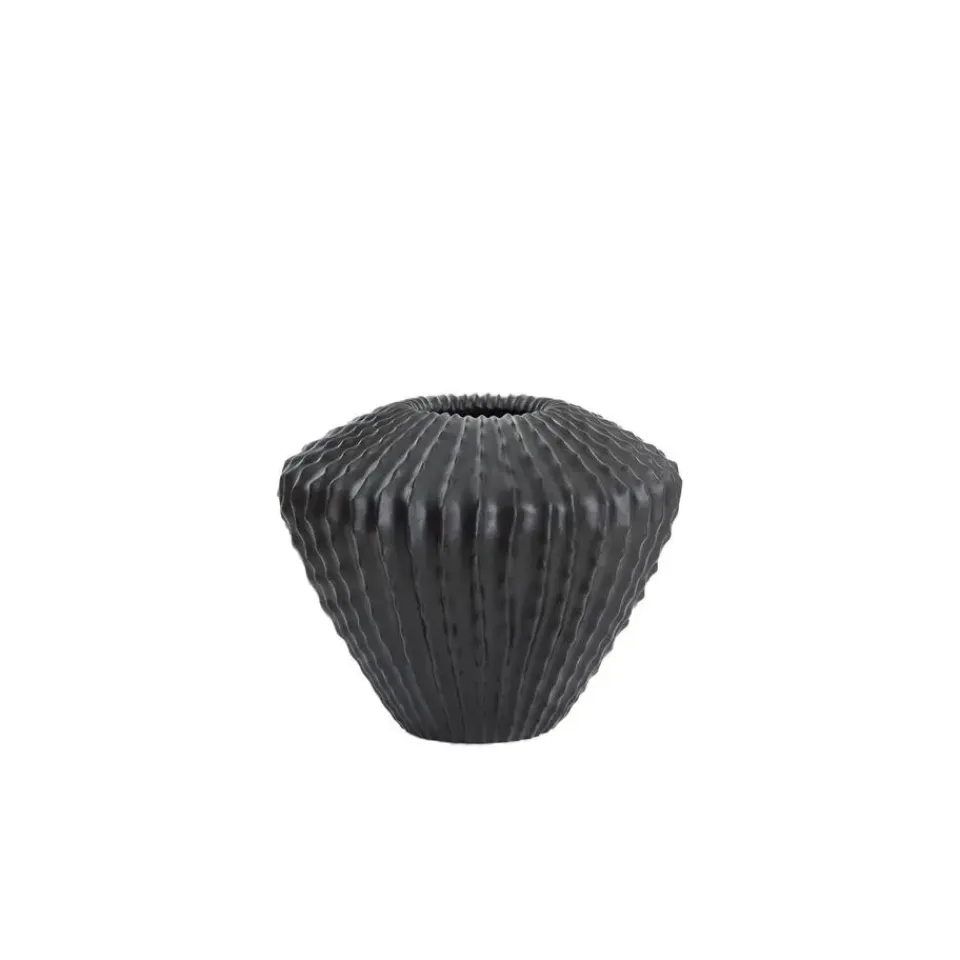 Light & Living Vaas Cacti - Zwart - Ø55cm Outlet