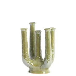 Light & Living Vaas Leonjo - Groen - 22x16,5x30cm Hot
