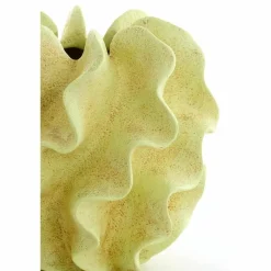 Light & Living Vaas Sharuna - Crème groen - 26.5x26.5x25cm Outlet