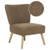 Beliani VAASA - Fauteuil - Bruin - Polyester Best