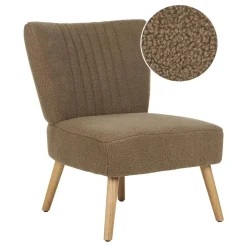 Beliani VAASA - Fauteuil - Bruin - Polyester Best