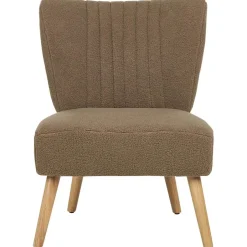 Beliani VAASA - Fauteuil - Bruin - Polyester Best
