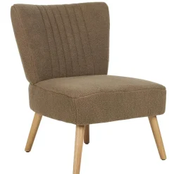 Beliani VAASA - Fauteuil - Bruin - Polyester Best