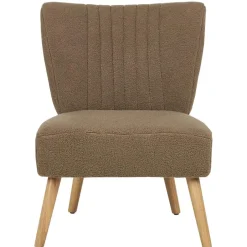 Beliani VAASA - Fauteuil - Bruin - Polyester Best
