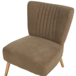 Beliani VAASA - Fauteuil - Bruin - Polyester Best