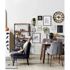 Beliani VAASA - Fauteuil - Zwart - Fluweel Outlet