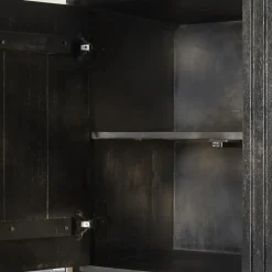 StarFurn Vakkenkast Zwart Hout - 135x45x200cm - Madison XL Sale