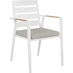 Beliani VALCANETTO/TAVIANO - Tuinset voor 6 - Grijs - Aluminium Sale