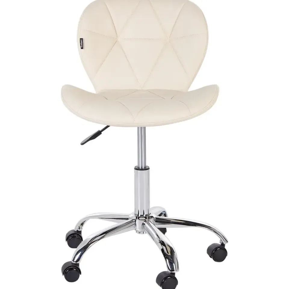 Leen Bakker VALETTA - Bureaustoel - Beige - Kunstleer Sale