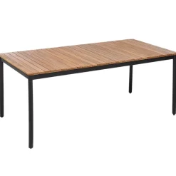 Beliani VALLESE - Tuintafel - Lichthout - 180 x 90 cm - Acaciahout Discount