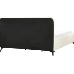 Beliani VALOGNES - Tweepersoonsbed - Beige - 180 x 200 cm - Corduroy