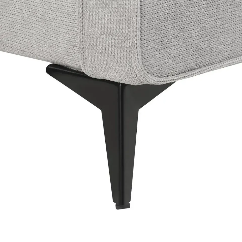 Beliani VALOGNES - Tweepersoonsbed - Lichtgrijs - 180 x 200 cm - Corduroy Best