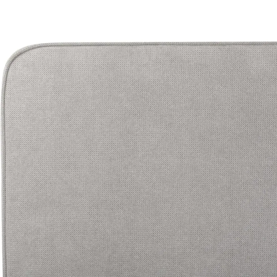 Beliani VALOGNES - Tweepersoonsbed - Lichtgrijs - 180 x 200 cm - Corduroy Best