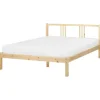 Beliani VANNES - Bed - Lichthout - 140 x 200 cm - Dennenhout Outlet