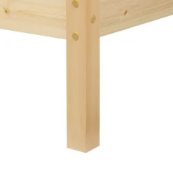 Beliani VANNES - Bed - Lichthout - 140 x 200 cm - Dennenhout Outlet