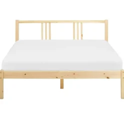 Beliani VANNES - Bed - Lichthout - 140 x 200 cm - Dennenhout Outlet