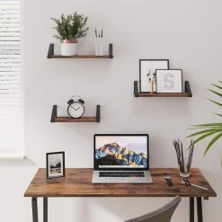 Parya Vasagle - Wandplanken- Set van 3 - 44,2 x 15,6 x 8,2 cm Best