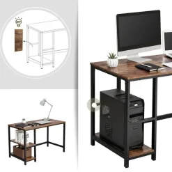 Vasagle Bureau - Werktafel - Vintage Tafel Discount