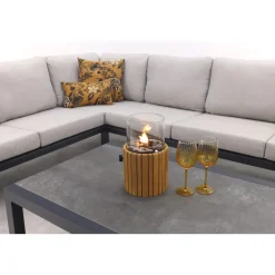 Van der Garde Tuinmeubelen - Premium VDG Viento/Atlanta hoek loungeset (4-delig) - Royal Grey/Antraciet Best